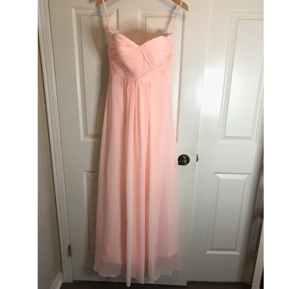 Strapless Pleated Bridesmaid Dress - Picture 1 of 11